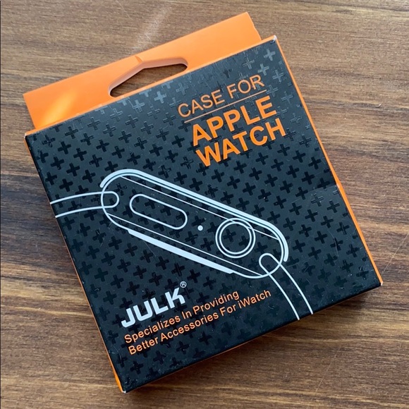 JULK 2 Apple watch case covers Clear bumper screen case protector fits 42mm - Picture 2 of 4